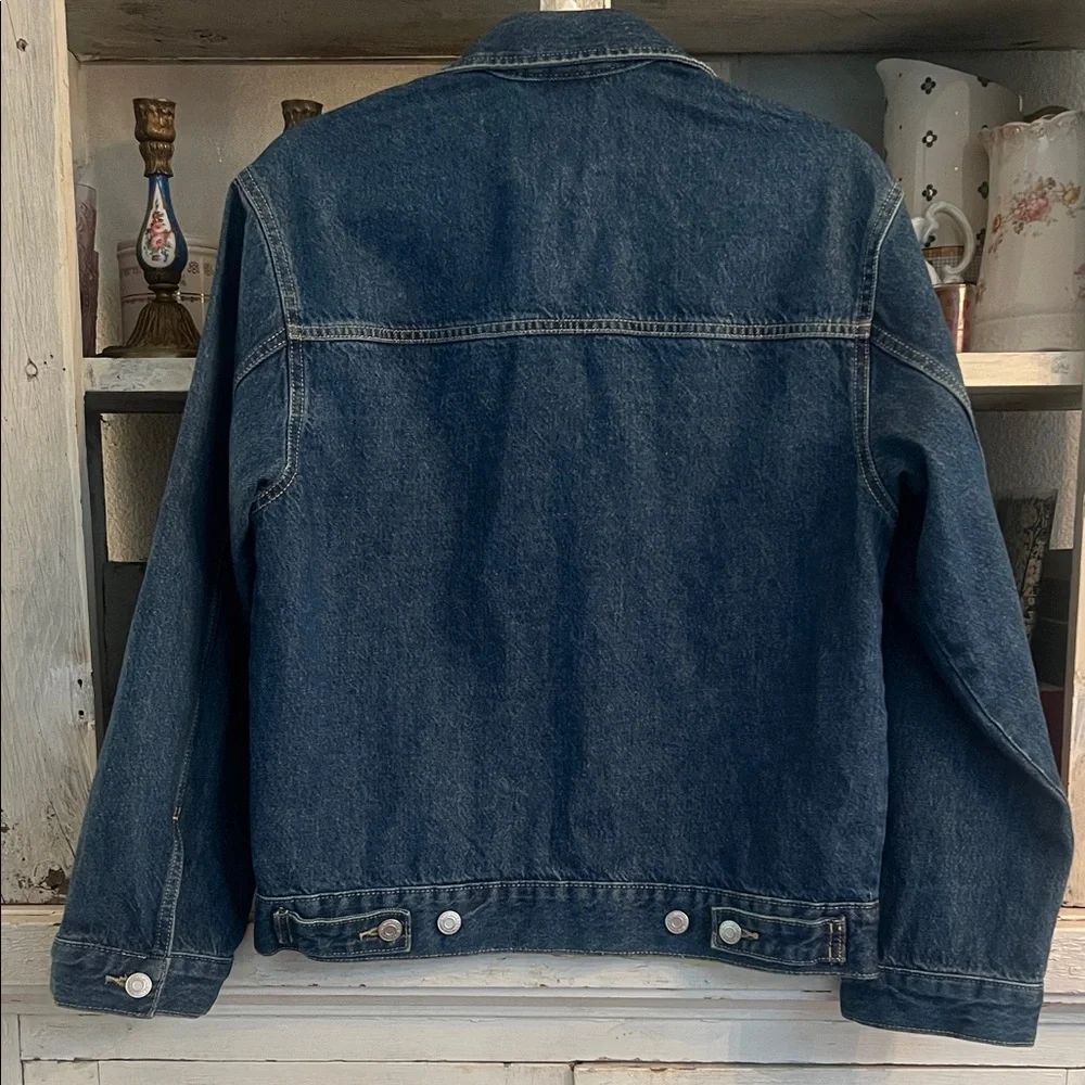 H&M Dark Blue Denim Zip Jacket Brand New Size XS !!!! - Picture 7 of 8